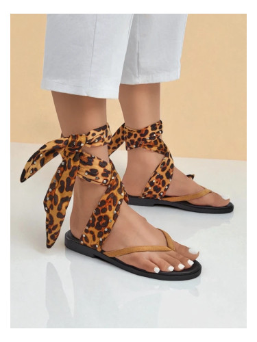 Resti Women's flip-flops with a decorative strap Safari Sweet