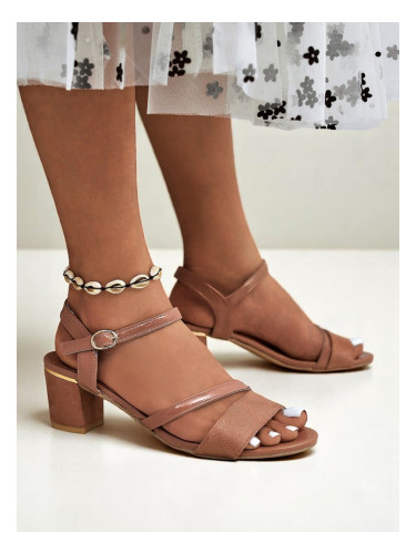 Resti Women's Patent Low Heel Sandals Grace Gloss
