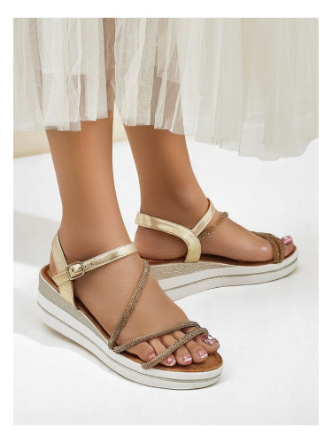 Resti Women’s wedge sandals with rhinestones Ballosa