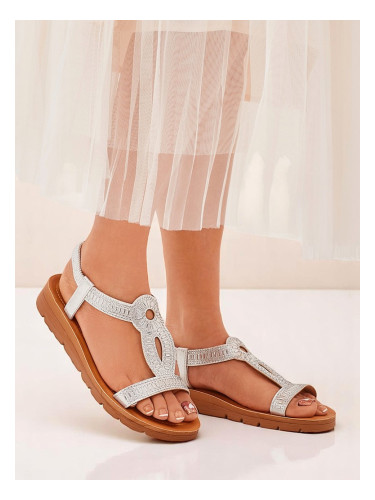 Resti Royal Fashion Women's Sandals with Decorative Ava Shine Straps