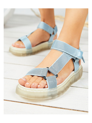 Resti Blue women's Cinore velcro sandals - Footwear