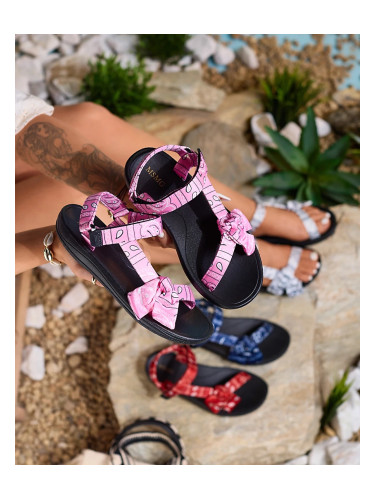 Resti Pink women's sandals with bow Oyall