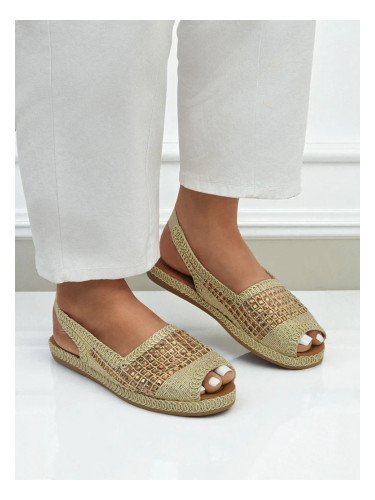 Resti Women's espadrille sandals with rhinestones Belle Sparkle