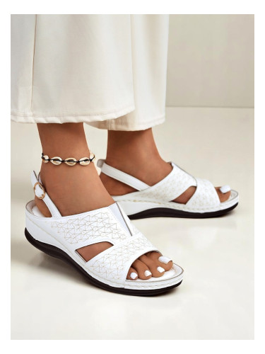 Resti Royal Fashion Women's comfortable and chic sandals with a low wedge heel