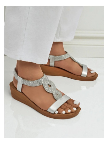 Resti Women's Wedge Sandals with Cubic Zirconia Agaya