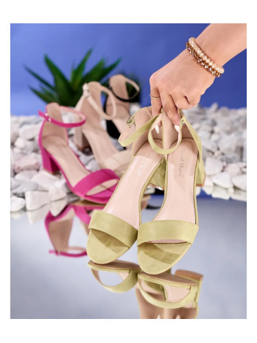 Resti Green women's low stiletto sandals Mesteri