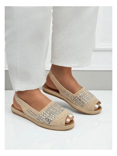 Resti Women's espadrille sandals with rhinestones Belle Sparkle