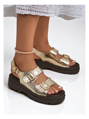 Resti Women's Thick Sole Sandals with Rhinestones Rocky Chic