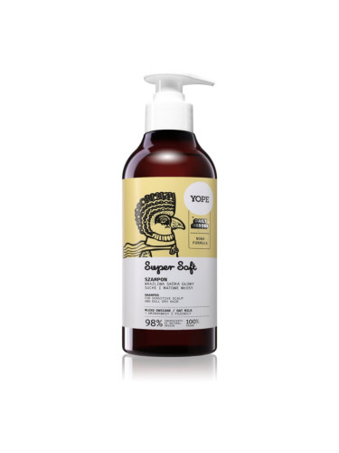 Yope Daily Heroes Soft Shampoo Oat Milk нежен шампоан за чувствителна кожа на скалпа 300 мл.