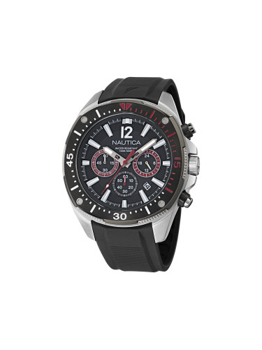 Часовник Nautica Sporty Chronograph NAPBSS501 Сребрист