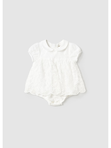 Бебешка официална рокля в бял цвят Mayoral