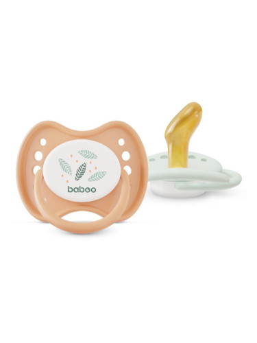 Baboo Soothers Orthodontic Latex with Case биберон Peachy Keen 0-6 m 2 бр.