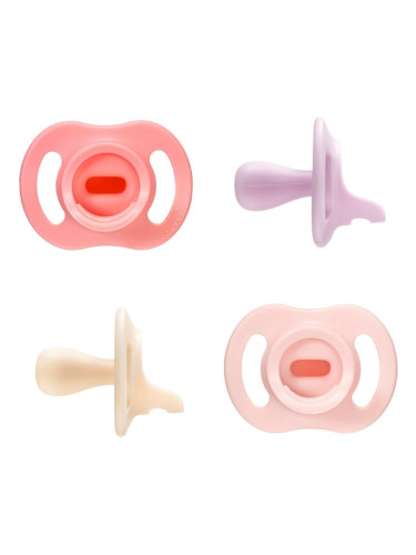 Tommee Tippee Ultra Light Stay Put 0-6 m биберон Girl 4 бр.