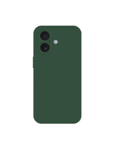 Силиконов кейс iPaky матиран, За iPhone 17 (6.3), Тъмнозелен