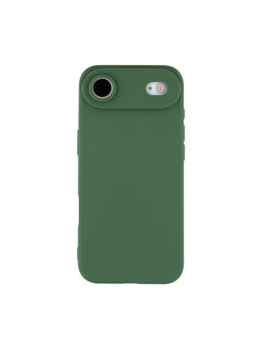 Силиконов кейс iPaky матиран, За iPhone 17 Air (6.9), Тъмнозелен
