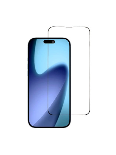 Стъклен протектор за дисплей OG 5D Slim с цяло лепило, За iPhone 17 (6.3), Черен