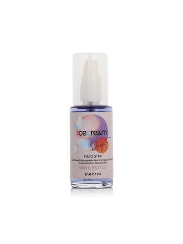 Inebrya Ice Cream Dry-T Fluid Star Restructuring Liquid Crystals Грижа „без отмиване“ 60 ml