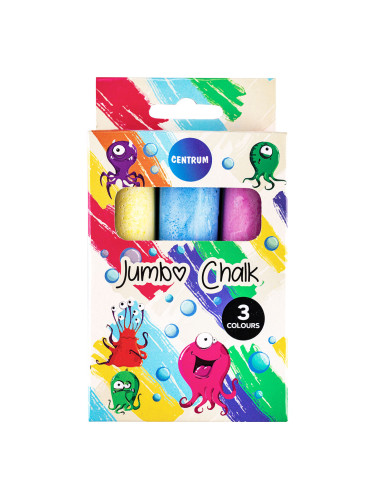 Тебешир Centrum Jumbo Ф24 цветен оп3