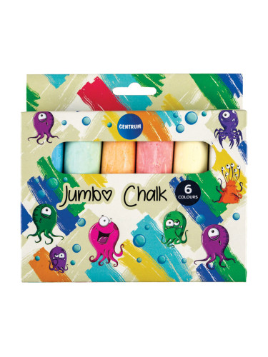 Тебешир Centrum Jumbo цветен оп6