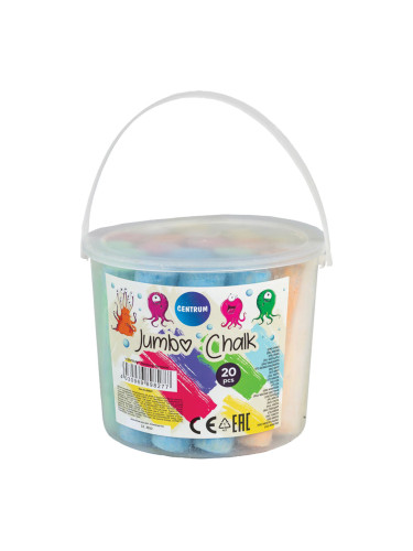 Тебешири Centrum Jumbo цветен микс оп20