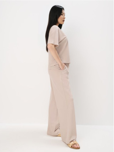 Mohito - Панталон wide leg - бежово