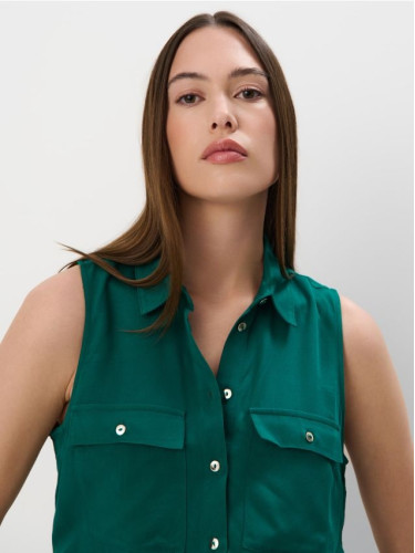 Mohito - Риза с високо съдържание на вискоза - зелено