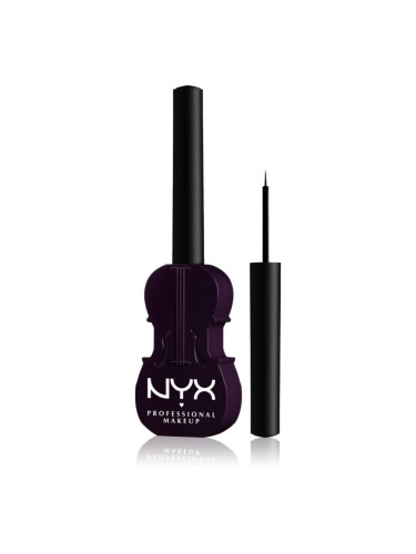 NYX Professional Makeup Wednesday Cello Liquid Liner течна очна линия с матиращ завършек цвят 01 Purple 2 мл.