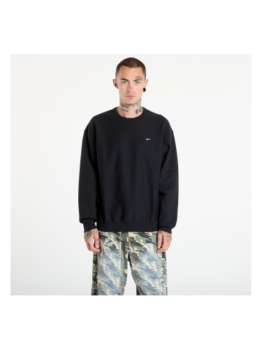 Суитшърт Nike Solo Swoosh Men's Fleece Crew Black/ White L