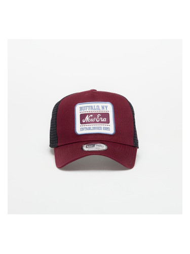 Шапка New Era Buffalo NY 9FORTY Trucker Cap Frosted Burgundy/ Min Universal