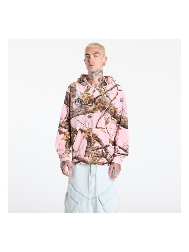 Суитшърт PLEASURES Realtree Velour Hoodie Pink Edge M