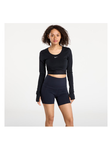 Тениска Nike Pro Women's Dri-FIT Cropped Long-Sleeve Top Black/ Anthracite/ White L