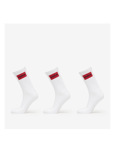 Чорапи Hugo Boss Men-H-3-Pack Qs Rib Label Cc White 43-46