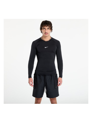 Тениска Nike Pro Men's Dri-FIT Tight Long-Sleeve Fitness Top Black/ White L
