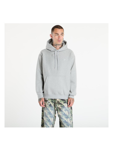 Суитшърт Nike Solo Swoosh Men's Pullover Hoodie Dk Grey Heather/ Lt Smoke Grey/ White XS