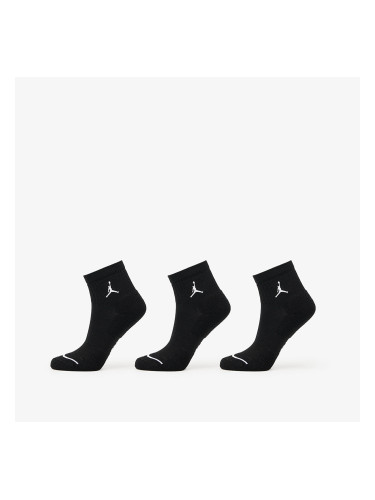 Чорапи Jordan Everyday Ankle Socks 3-Pack Black/ White M