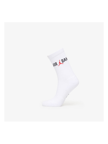 Чорапи Jordan Everyday Crew Socks 1-Pack White/ Black/ University Red S
