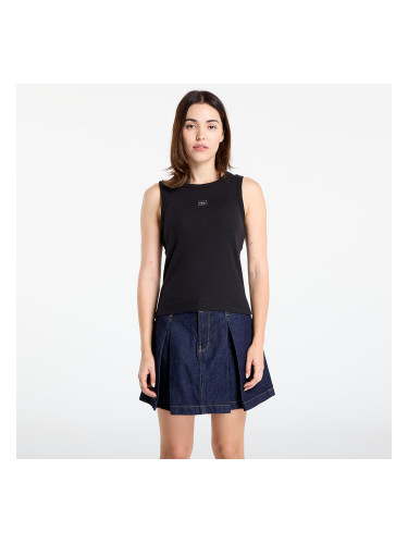 Calvin Klein Jeans A - Woven Label 2X2 Tank Top Black S