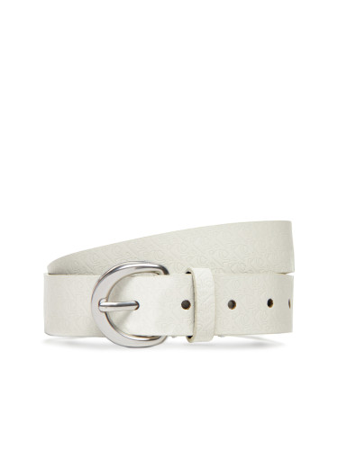 Дамски колан Calvin Klein Classic Buckle Aop 30Mm LV04K7019G Бял