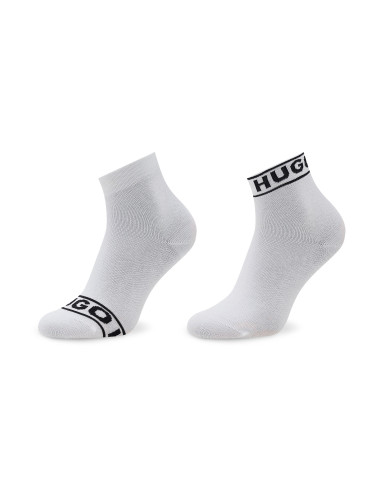 Дълги чорапи HUGO Logo 50469291 Бял