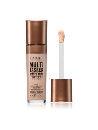 Rimmel Multi-Tasker Better Than Filters озаряваща база да уеднакви цвета на кожата цвят 000 Porcelain 30 мл.