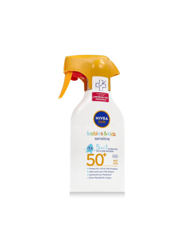 Nivea Sun Babies & Kids Sensitive Protect Spray SPF50+ Слънцезащитна козметика за тяло за деца 270 ml
