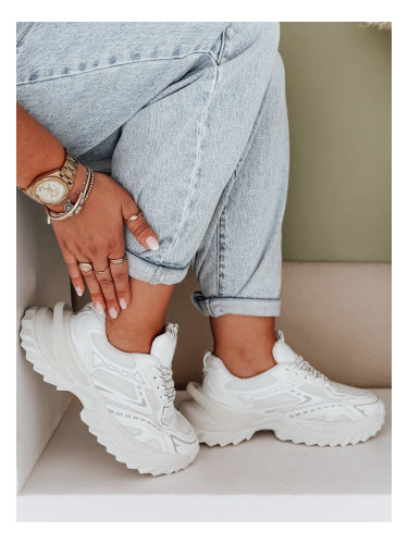 Бели дамски ниски маратонки