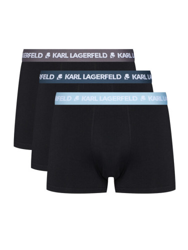 KARL LAGERFELD Комплект 3 чифта боксерки A1M47021 Черен