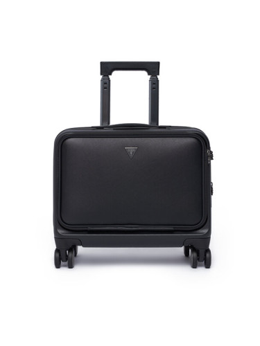 Guess Самолетен куфар за ръчен багаж TMVESF P5243 Черен