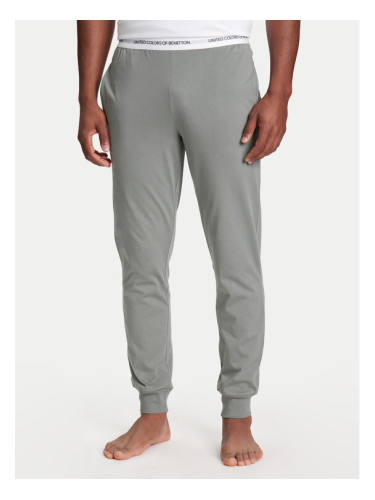 United Colors Of Benetton Долнище на пижама 30964F00V Сив Regular Fit