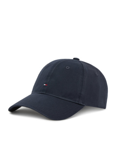 Tommy Hilfiger Шапка с козирка Essential Flag Soft Cap AW0AW17632 Тъмносин