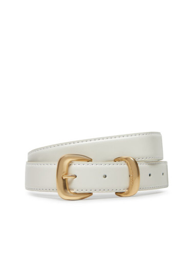 Calvin Klein Дамски колан Sarah 2 Piece Logo Buckle Belt 25Mm LV04K7012G Бял