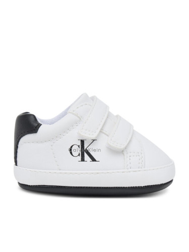 Calvin Klein Сникърси Low Cut Velcro Sneaker V0B9-83145-1582 Бял