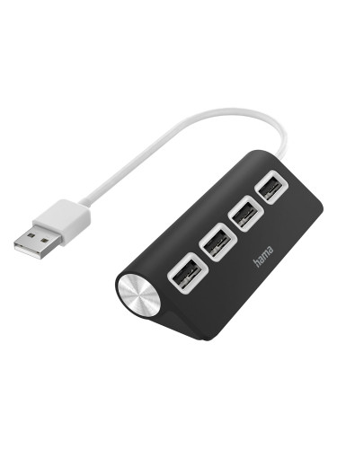 Хъб USB Hama-200119 4 порта USB2 черен