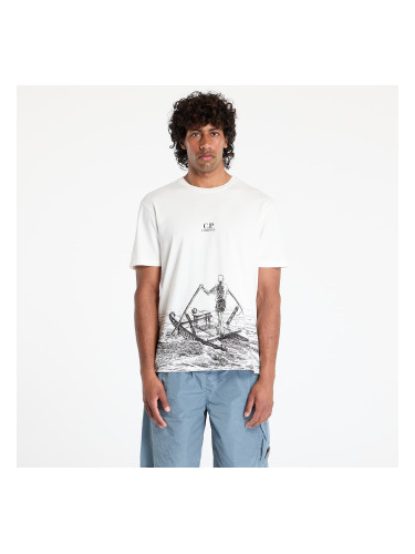 Тениска C.P. Company Graphic-Print T-Shirt Gauze White XXL